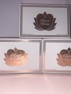 Set of 3 - Blessed Beauty Natural Eye Shadow Set with Affirmation Accessories